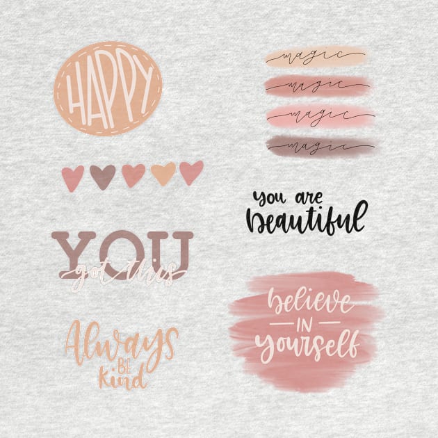 Aesthetic Sticker Pack by Slletterings